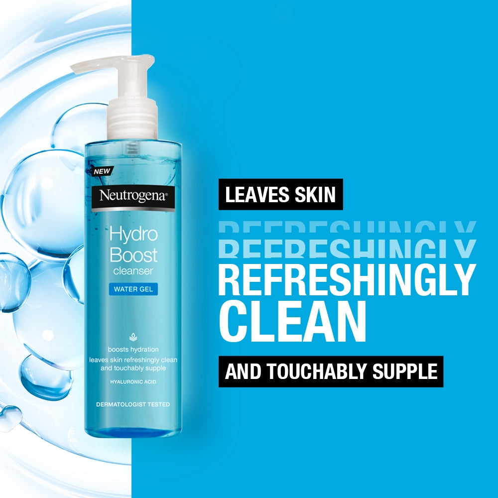 Neutrogena Hydro Boost Water Gel Cleanser with Hyaluronic Acid – Hydrating Facial Cleanser