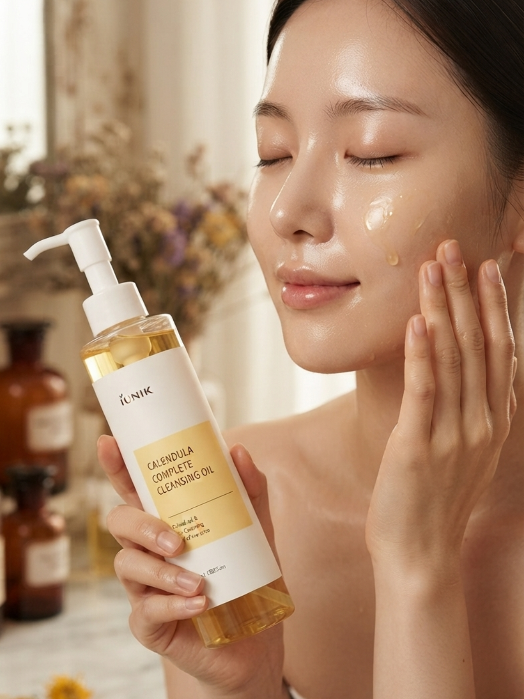 iUNIK Calendula Complete Cleansing Oil 200ml – Makeup & Sunscreen Remover
