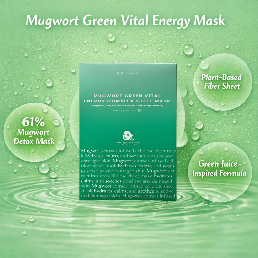 AXIS-Y Mugwort Green Vital Energy Complex Sheet Mask